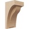 Ekena Millwork 4"W x 4"D x 8"H Wide Helena Rough Cedar Woodgrain TimberThane Corbel, Primed Tan CORUR04X04X08HELRCPR - alternate 1